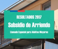 Resultados 2017 Subsidio de Arriendo para Adultos Mayores